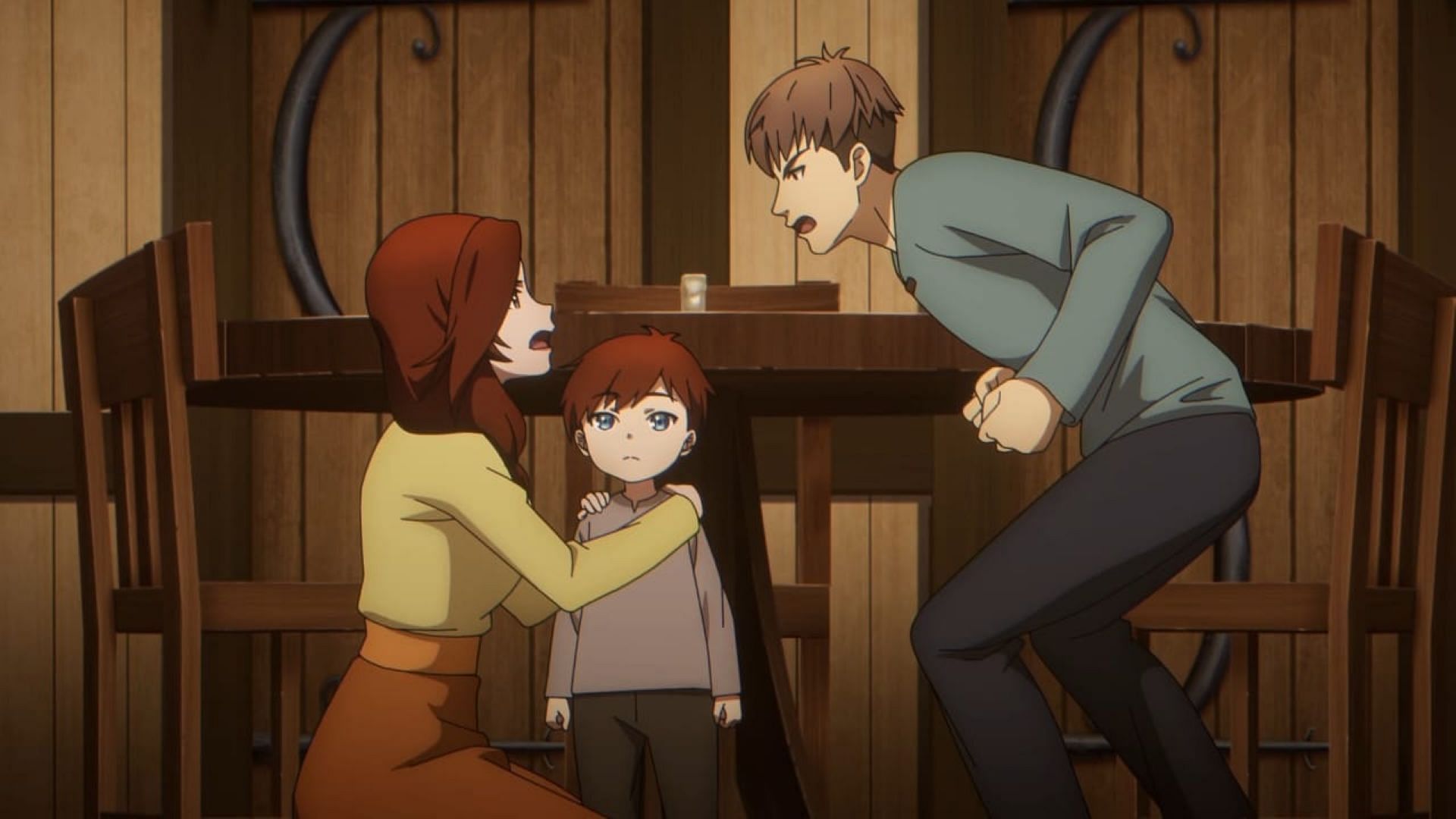 Arthur with his parents (Image via Studio A-CAT)